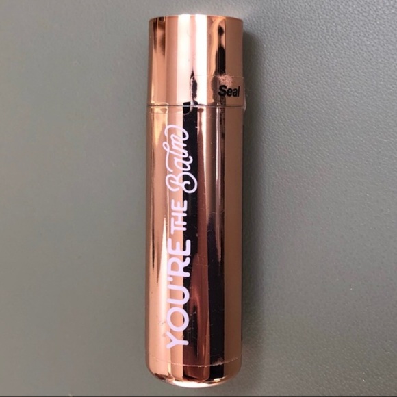 “A” Compact, Mirror, Lip Balm, & Metallic Floral Filigree Hair Ties Gift Set - Picture 6 of 8